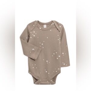 Colored Organics Tan and White Kids Bodysuit